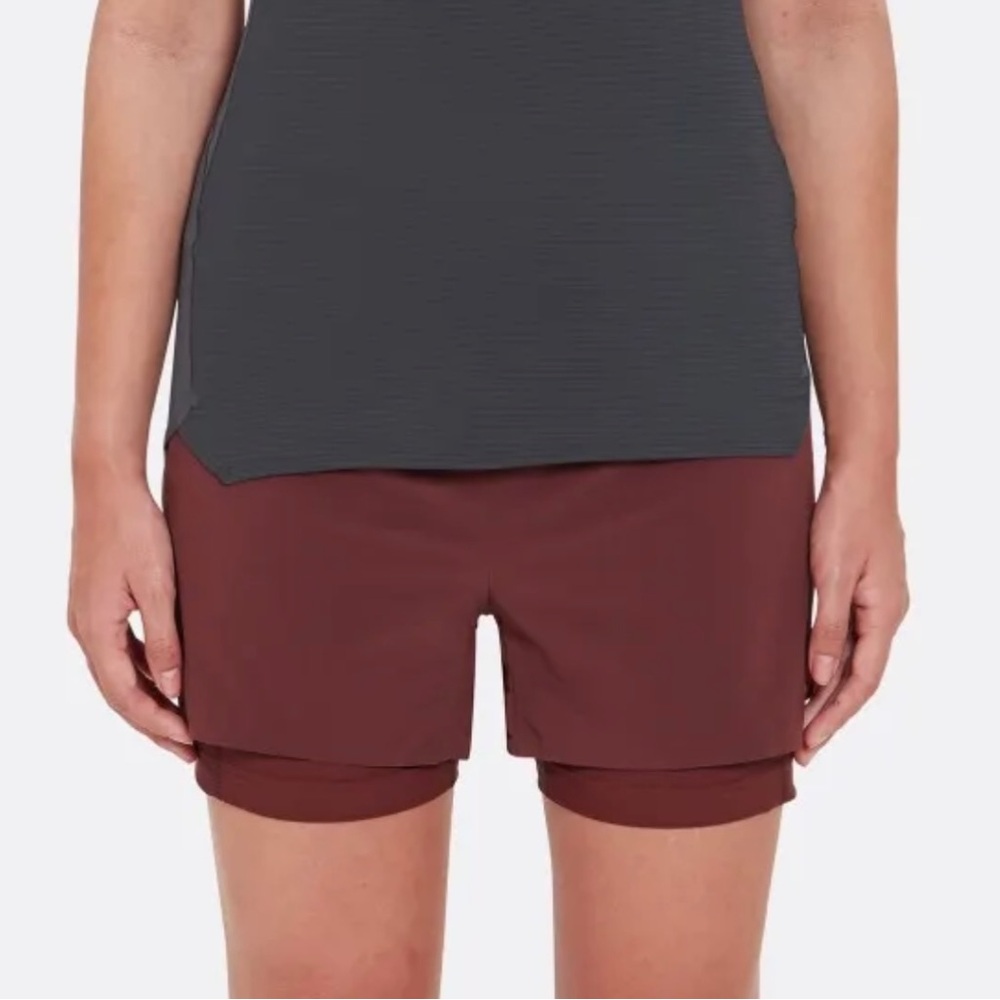Rab Women's Talus Trail Shorts in size large. Color : deep Heather.